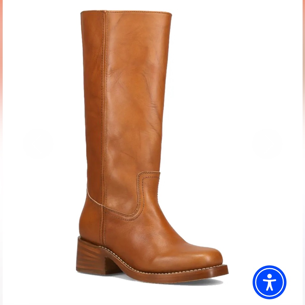 Frye Women's Brown Leather Heeled Boots